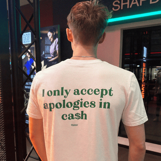 ACCEPT APOLOGIES IN CA$H