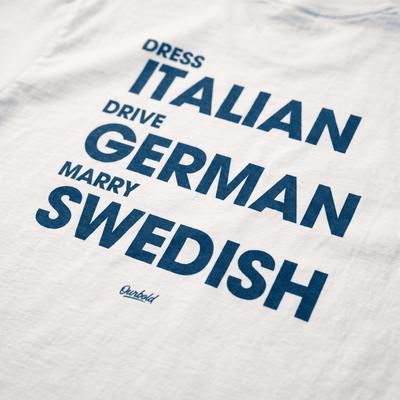 DRESS, DRIVE, MARRY SWEDISH